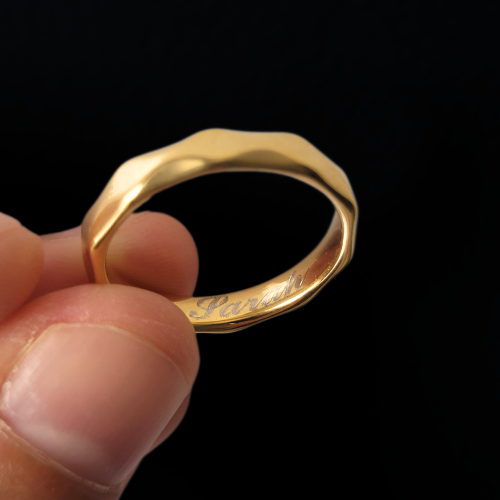 Ring, Verlobungsring für Mann und Frau, Stahl...