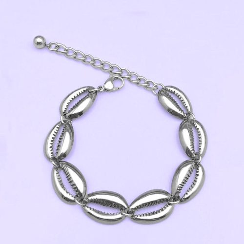 Pulsera en forma de coquillage Para Mujeres en Acero Inoxidable Bohemian Fashion Summer