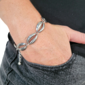 Bracciale Conchiglia da Donna in Acciaio Inossidabile Argento Moda Bohémien Estiva