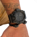 Herrenarmband für Herrenmantel doppelt verdrehtes doppeltes doppeltes rostfreies schwarzes Kabel