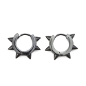 Pair Earrings for Men Steel with Black Picks Gothic trendy