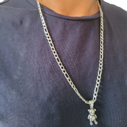 copy of Ciondolo Viking Collana Uomo Loups Heads Acciaio...