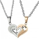 Pendentifs + Chaine Coeur