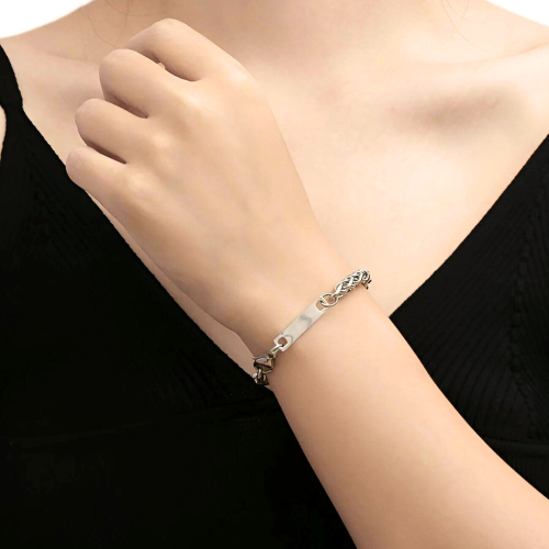 Pulsera de arrugas Spiga Palmier para Mujer Acero inoxidable personalizado