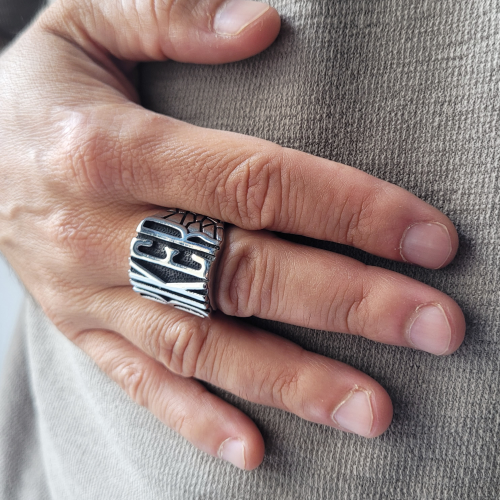 Big Big Letter Big Letter Stainless Steel Biker