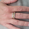 Stahlmann Stressring | Ring Runde Goldkette an Graveur