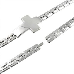 CROCE IN ACCIAIO 316L RELIGIONE NEW bis