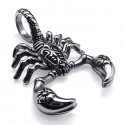 PENDENTIF POUR HOMME ADO EN ACIER 316L SCORPION + 1 CHAINE BOULE NEUF