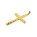Women's Gold Cross Pendant Necklace in Stainless Steel Gold Gold Gold