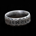 Ring ring rune viking man old stainless steel alphabet mythical runic cheap