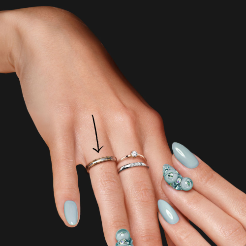 Alliance Femme en Acier Inoxydable Gold Rose...