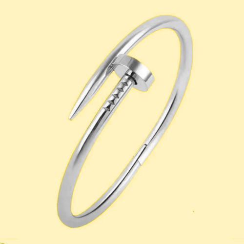 Silver Clout Bracelet for Women in Stainless Steel - Jonc Chic and Minimalist