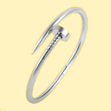Bracciale in argento per le donne in acciaio inox - Jonc Chic e Minimalist