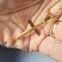 Custom Gold Cross Pendant