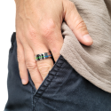 Men's LGBT Ring Stainless Steel Rotary Anti-Stress Pride Gay Pride Rainbow
