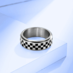 Herren Ring Frau Edelstahl Anti-Stress rotierende Kundgebung