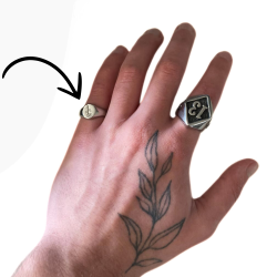 Anillo de flores de hombre o mujer en acero inoxidable