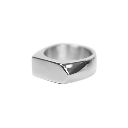 Men's Ring Sheep Plateau Square Arrow Triangle to engrave