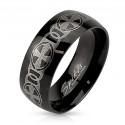 Herrenringring schwarzer fester Stahl Neuve M3898
