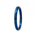 Blue Tungsten Carbide Ring Width 2mm - Engagement Ring Woman Male
