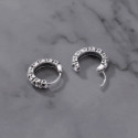 Multiple Man Earrings Death Heads - Creoles Stainless Steel Death Heads
