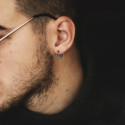 Boucles d'Oreilles pour Homme Multi Têtes de Mort - Créoles têtes de mort en Acier Inoxydable