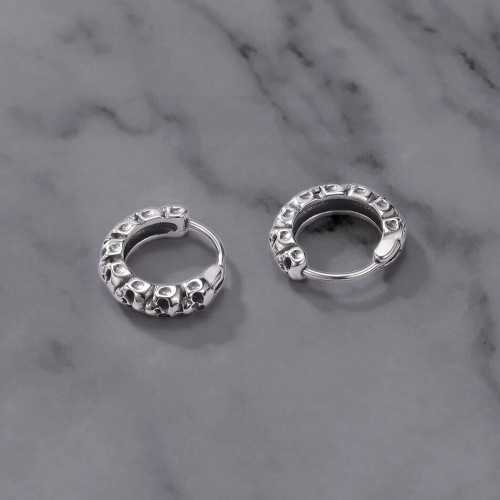 Pendientes para hombres para camele de los hombres de la muerte de acero inoxidable