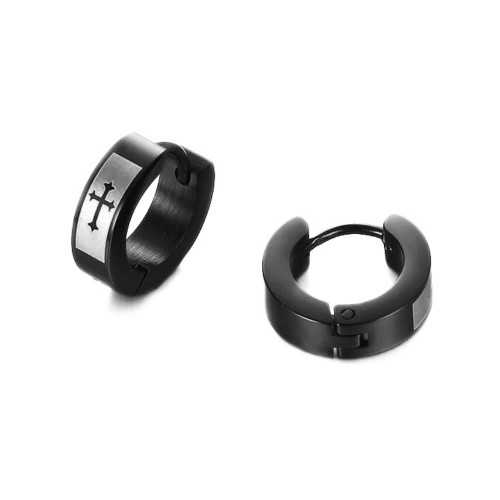 Black Creoles With Cross Flowers of Gothic Lys