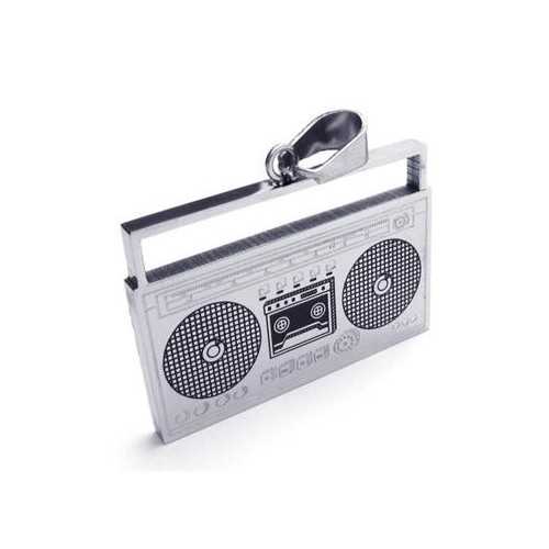 COLGANTE PARA HOMBRE TEEN 316L ACERO RADIO SET 1 CADENA BOLA NUEVO