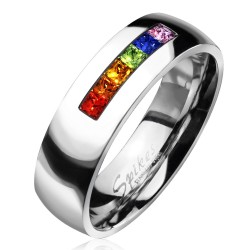 Bague anneau alliance femme homme acier mariage fiançaille gay lesbien