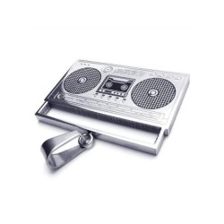 ANHÄNGER FÜR HERREN TEEN 316L STAHL RADIO SET 1 KETTENKUGEL NEU