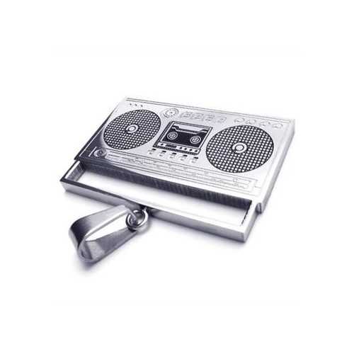 PENDANT FOR MEN'S TEENS IN 316L STEEL RADIO + 1 NEW BALL CHAIN