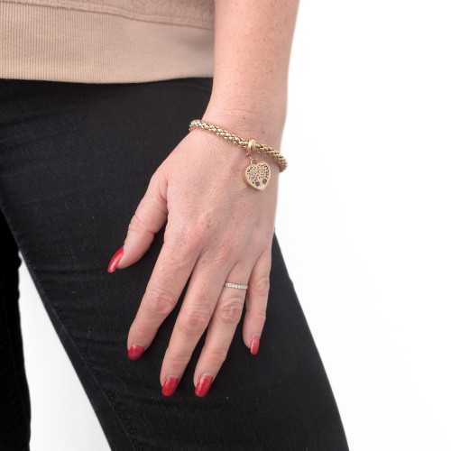 Popcorn Bracciale maschio con Brelocus cuore...