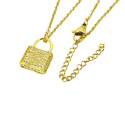 Women's Necklace and Pendant - Fine Chain in Fine Gold Steel