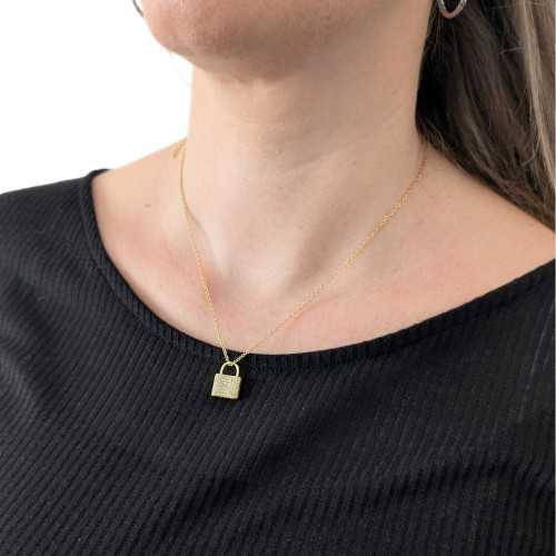 Padlock Anhänger Halskette: symbolisieren ewige Liebe und Treue