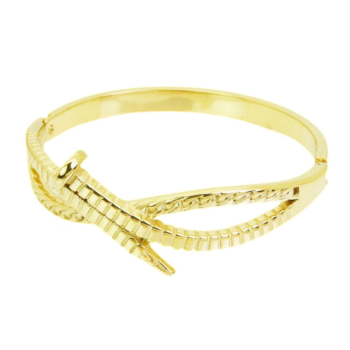 Jonc Clout Bracelet Infinite Symbol Gold Women's Stainless Steel Minimalist