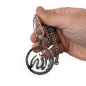 Men's Pendant Allah Silver Openwork Medal in Stainless Steel and Chain Included