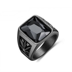 BAGUE BIJOU HOMME ADO ANNEAU ACIER NEUVE BIBLE PRIERE NOTRE PERE