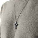 Colgante cruzado para hombres con acero inoxidable personalizado - cadena cubana