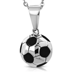 Collier Et Bracelet Football TEAMER - Pendentif Ballon Réglable, Bijou Sport Pour Ados/Adultes