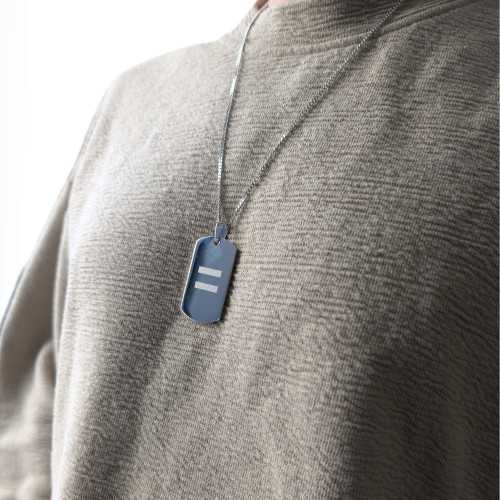 Necklace Pendant Plate Military Identity Man Stainless Steel Money to Customize