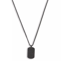 Collar de hombres con placa militar original colgante de acero inoxidable de acero inoxidable