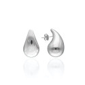 Mini-Ohrringe Wassertropfen Kleines Mädchen Teen Frau Edelstahl Silber Farbe mit Schmetterlingsverschluss