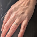 Anello di fidanzamento della donna rosa dell'oro - amo solo l'anello di affermazione