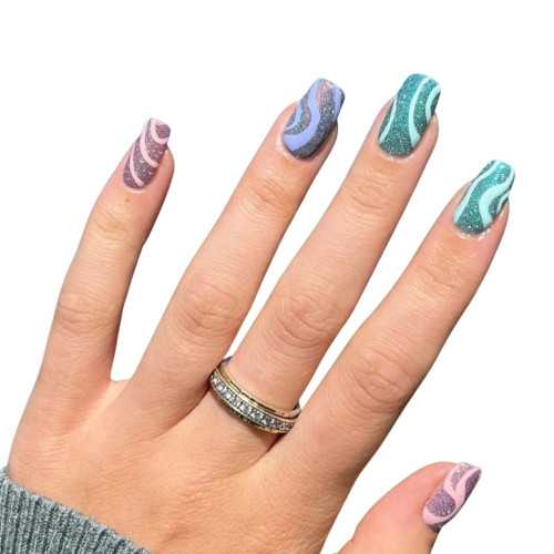 Anillo de la alianza para los cristales rotativos de SERTI de acero de oro de la mujer - Anillo de ansiedad antiestrés
