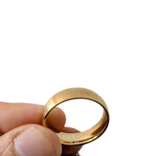 Anillo de acero cepillado hombre mujer : para simbolizar su amor