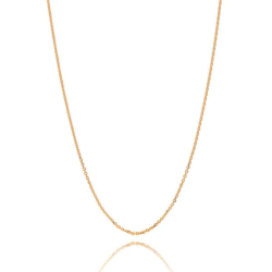 Cadena Forçat Fina malla Mujer de acero oro para colgante - Longitud 50cm y Ancho 2mm