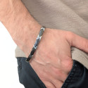 Pulsera de cerámica negra y tungsteno para hombres gourmet Magnetic 20cm