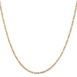 Figaro Kette für Männer Edelstahl Gold - Breite 5mm und Länge 60cm