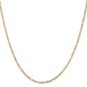 Figaro Kette für Männer Edelstahl Gold - Breite 5mm und Länge 60cm